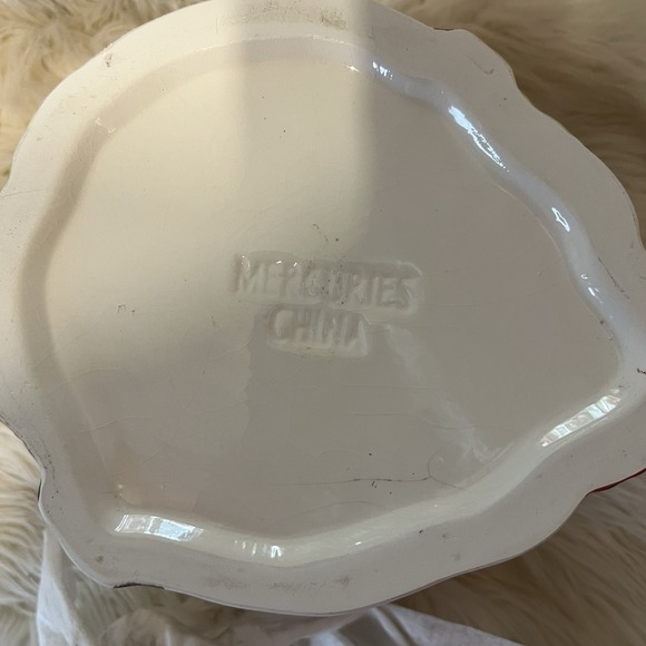 Mercuries Red Cardinal Red Bird Cookie Jar Hand Painted 11" Vintage China - Picture 9 of 16